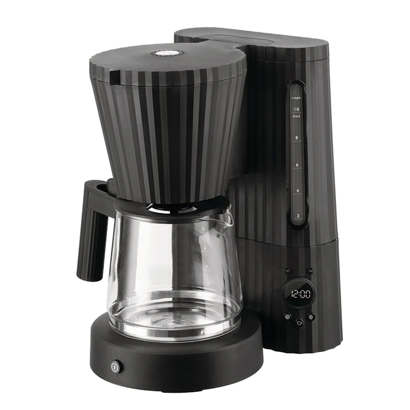 Plisse Kaffeemaschine, Schwarz