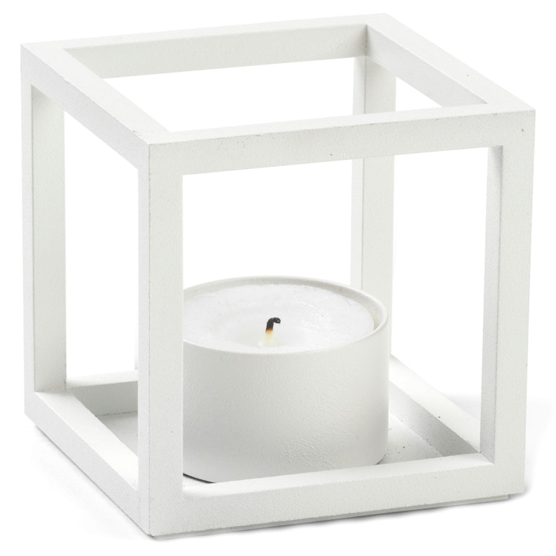 Kubus T Candle Holder, White