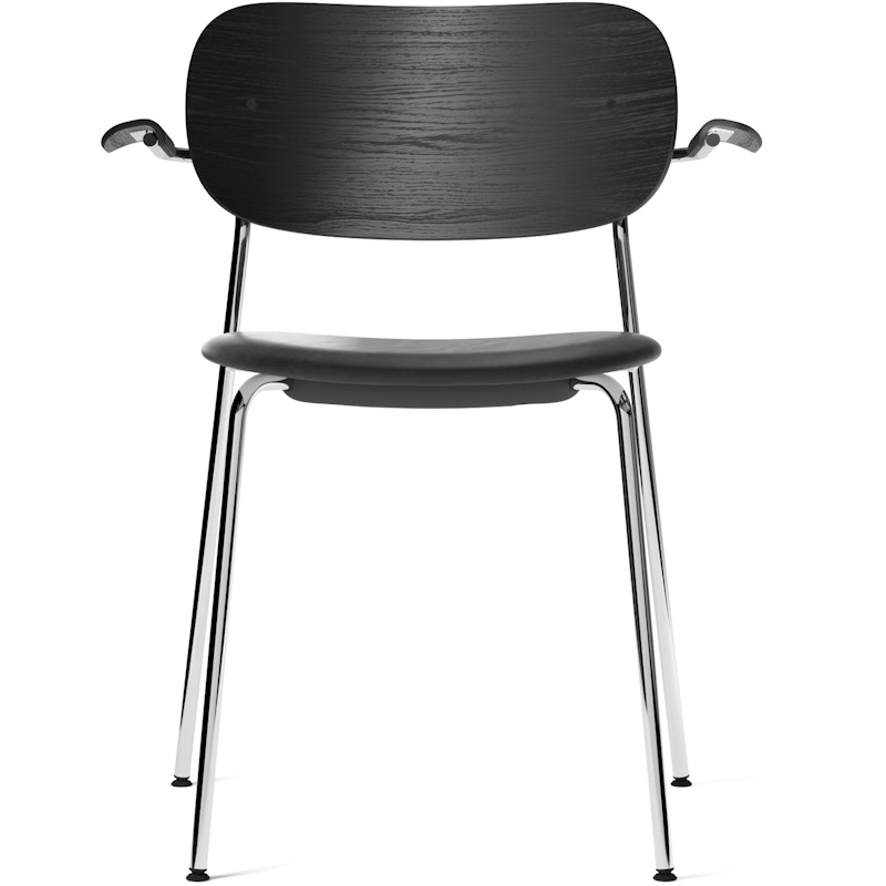 Co Chair Chromed Legs, Seat Dakar 0842 / Back + Arm Black Oak