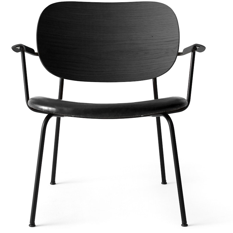 Co Lounge Sessel, Schwarz/Schwarze Eiche/Dakar 0842