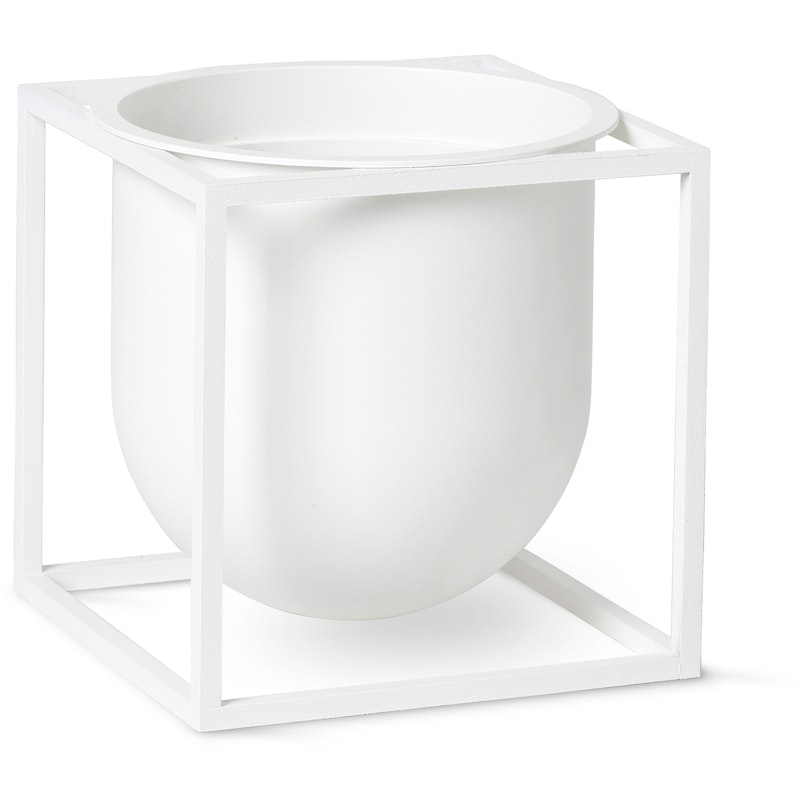 Kubus Flower Pot 14, white