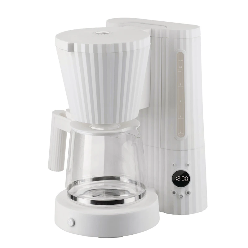 Plisse Kaffeemaschine, Weiß